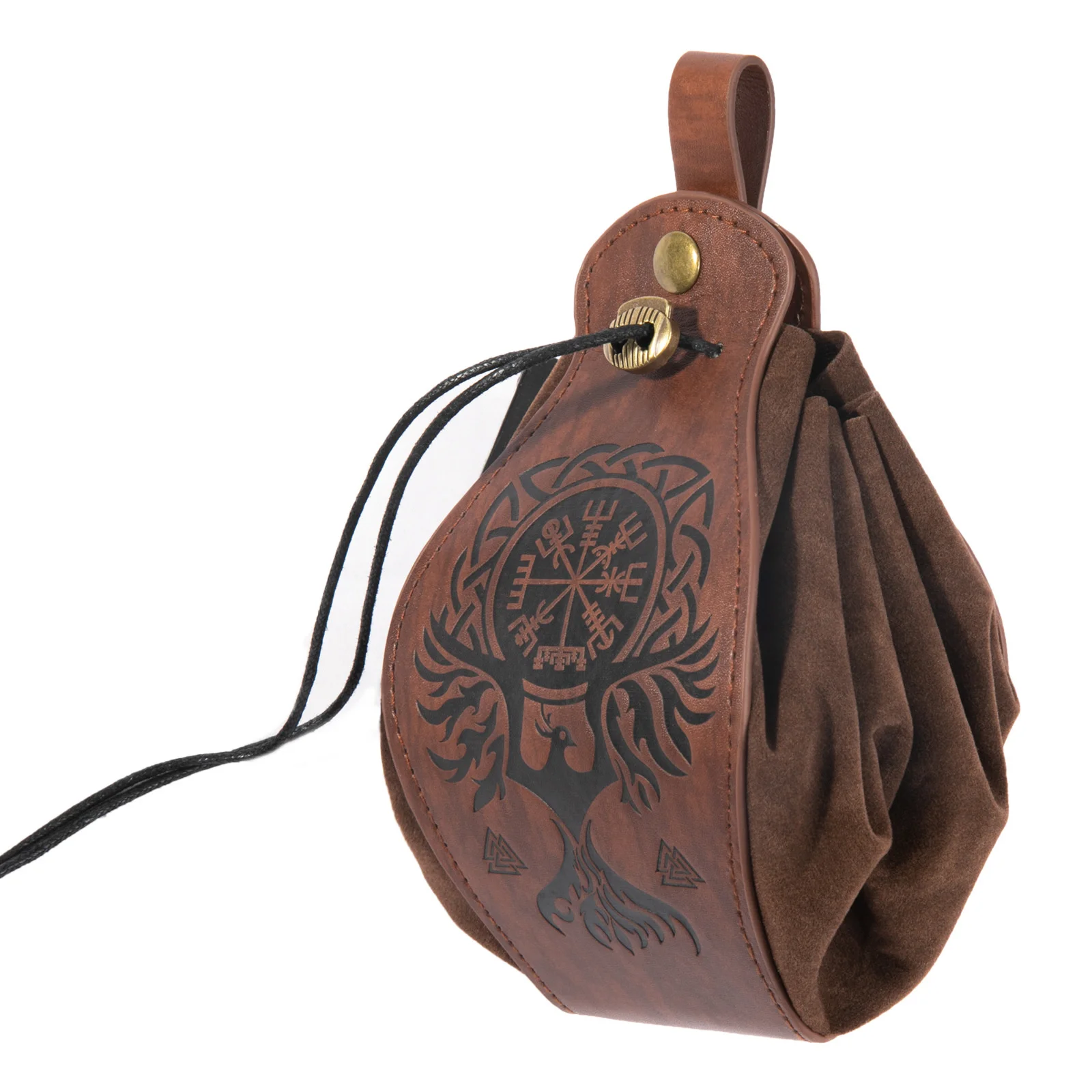 Medieval Viking Style Mini Bag Coins Bag Pouch Retro Men Cosplay Carnival Party LARP Costume Accessories