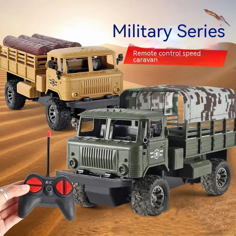

Электрический Радиоуправляемый Военный транспортный автомобиль четырехсторонняя зарядка дистанционное управление внедорожник детские игрушки
