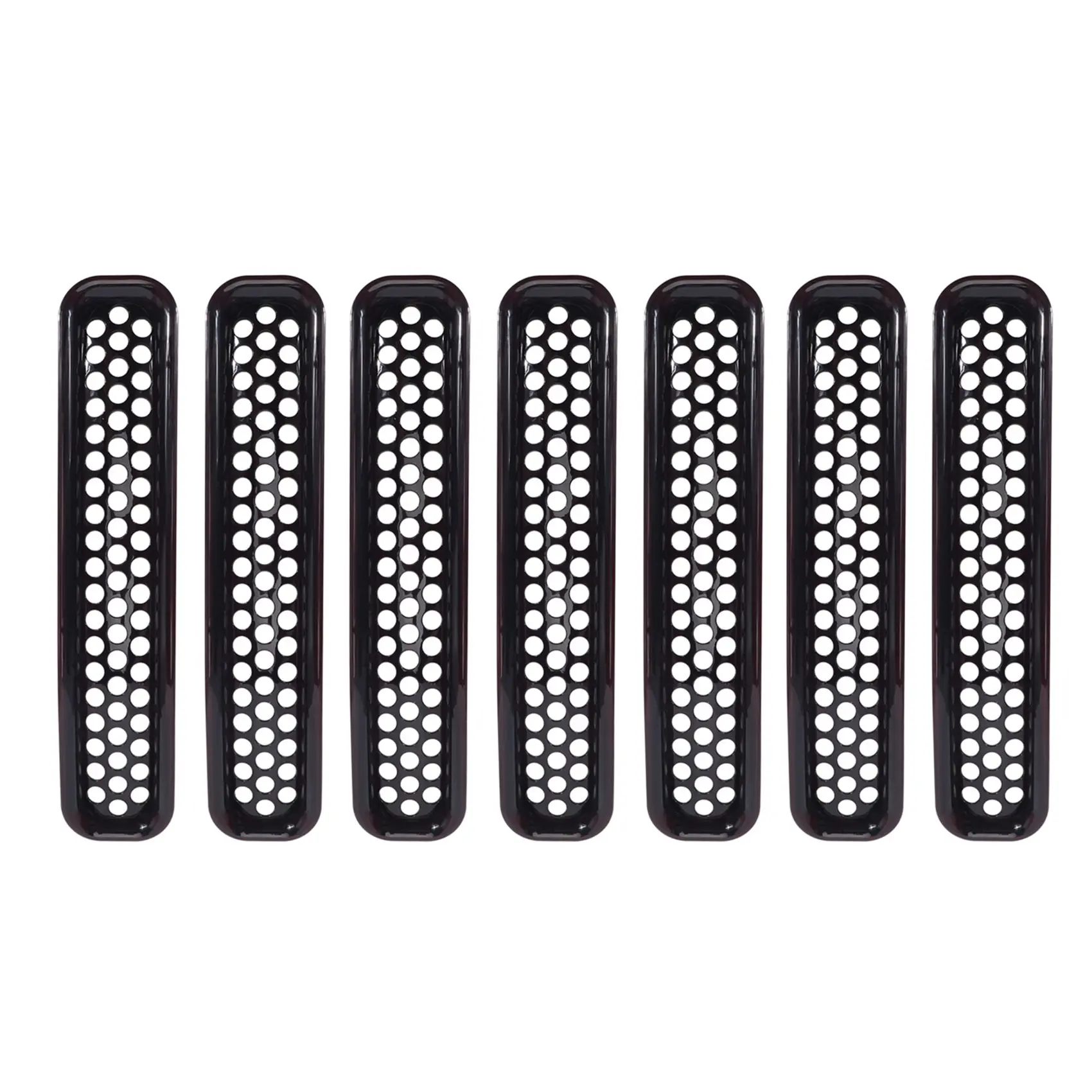 

Honeycomb Mesh Front Grill Inserts Kit for 1997-2006 Jeep Wrangler TJ & Unlimited - (7PCS)