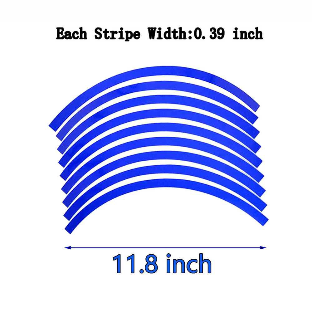 

Durable High quality New Reflective Rim Stripe Stickers Ring Sticker Trucks Vans 20Pcs set Bicycles Motorcycles