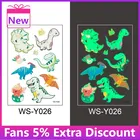 Горячая Распродажа, 1 шт., наклейки с татуировками для детей, светящиеся фотообои, наклейки на лицо, руки, ноги для детей, боди-арт