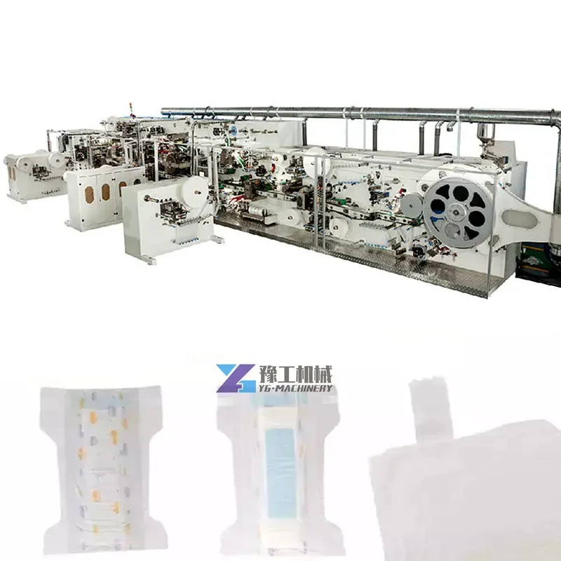 Полностью автоматическая машина для производства детских подгузников линия по