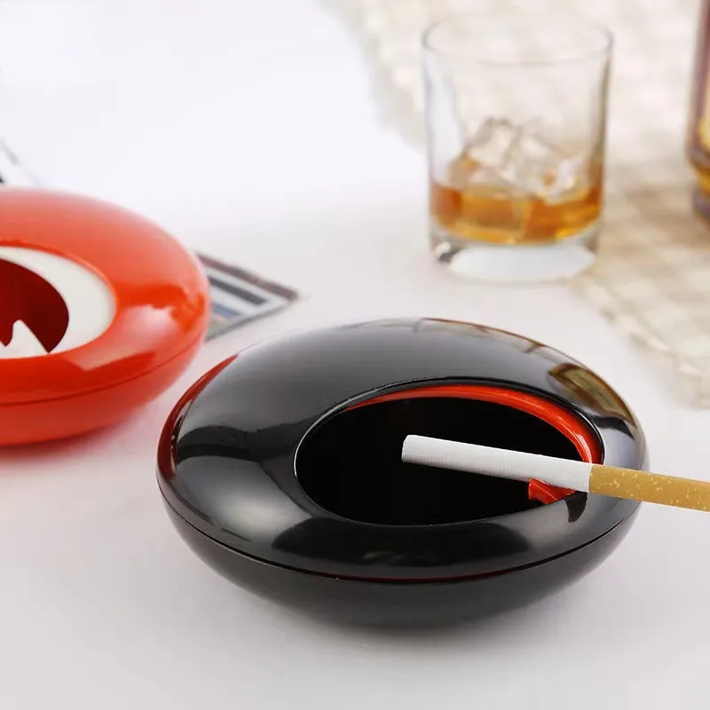 

Fire Prevention Ashtray Home Living Room Nordic Trend Office Large Fashion for Cigarette Cigar Coffee Table with Lid Creative