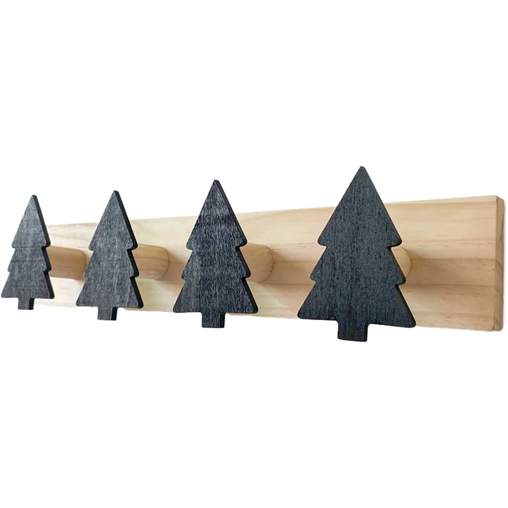 

Coat Hook Rack Decorative Christmas Tree Coat Rack Wooden Coat Hook for Hat Towel Robes Keys