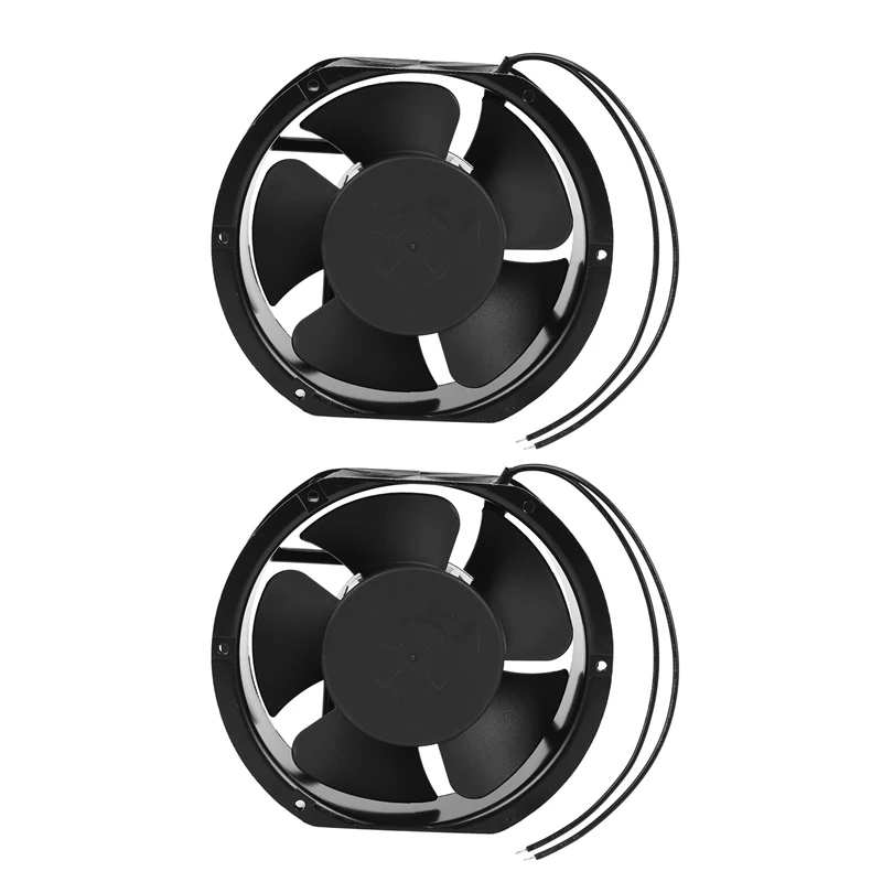 

2X Axial Fan FP-108EX-S1-B 220V 38W Dual Bearing Cooling Fan Oval 172X150x51mm