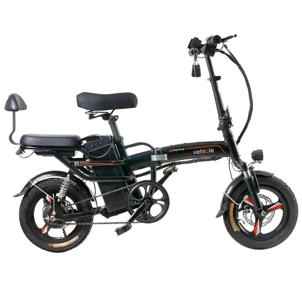 

Electric Bicycle 14 Inches Bicycle Folding Convenient Power Lithium Battery Generation Driving Adult Small Walk Durable