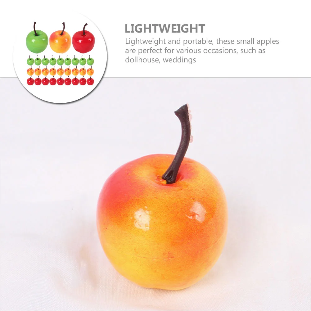 30 шт. дом искусственные фрукты кукольный домик мини-яблоки модель реквизит
