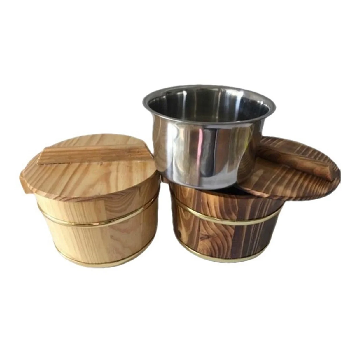 Деревянные бочки с крышкой миска для риса пивной бар реквизит фотосъемки