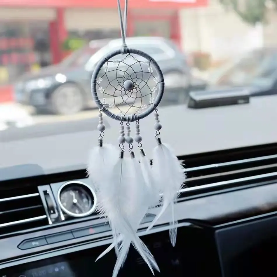 

Dream Catcher Car Pendant Interior Car Pendant Feather Dream Catcher Car Pendant Decoration Girl's Gift Wall Pendant Gift