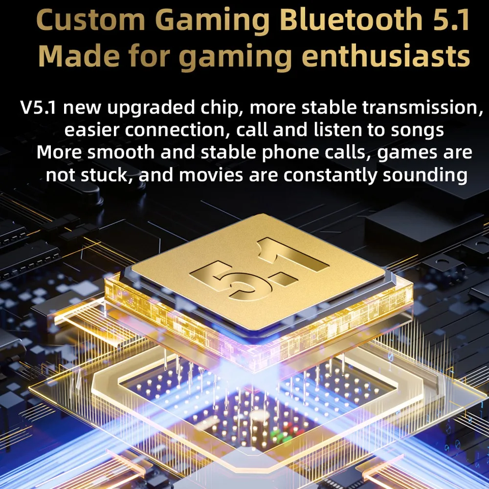 Беспроводные наушники TWS Pro60 Bluetooth 5.1 с цветным шумоподавлением
