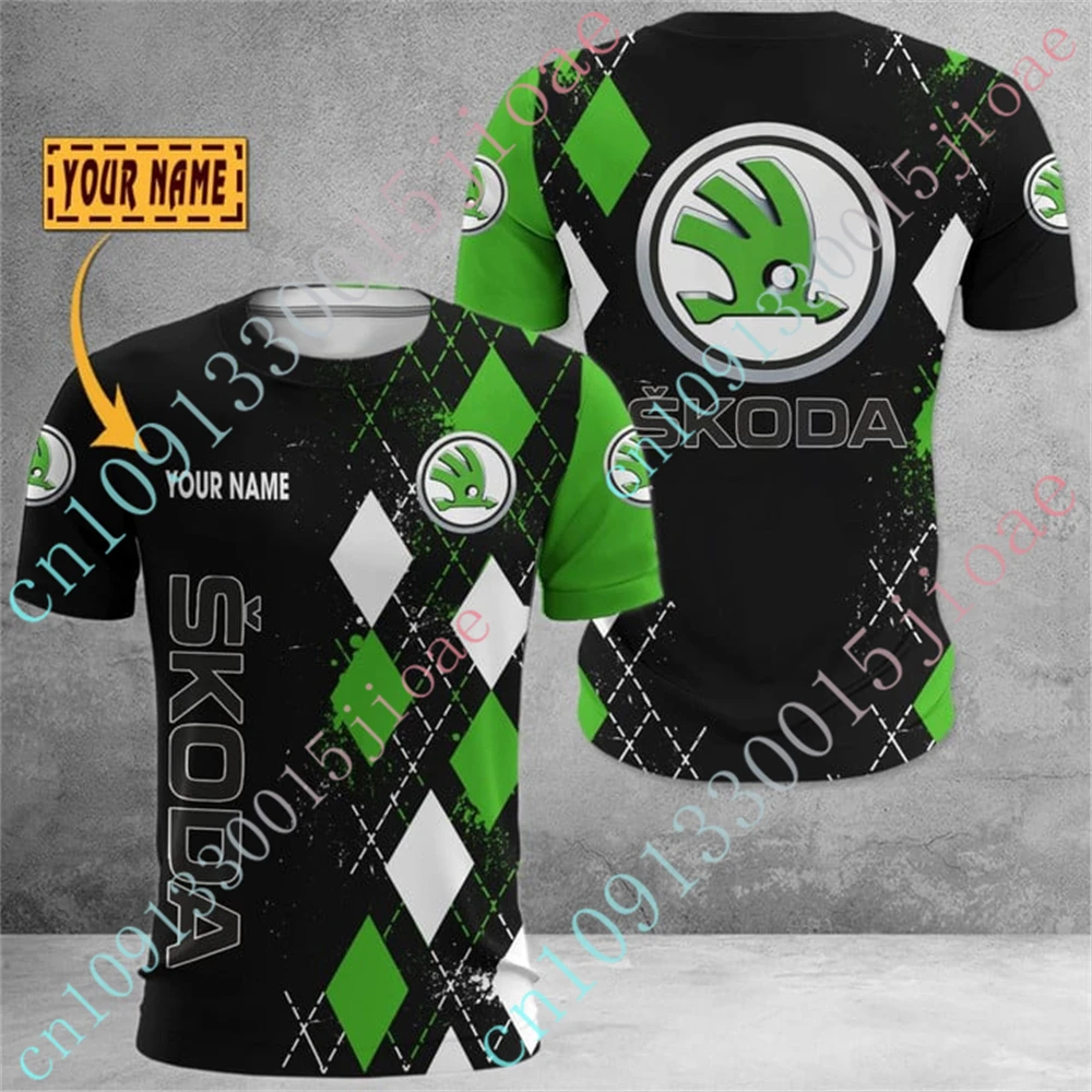 Футболки Skoda одежда унисекс футболка с аниме для мужчин и женщин топ в стиле