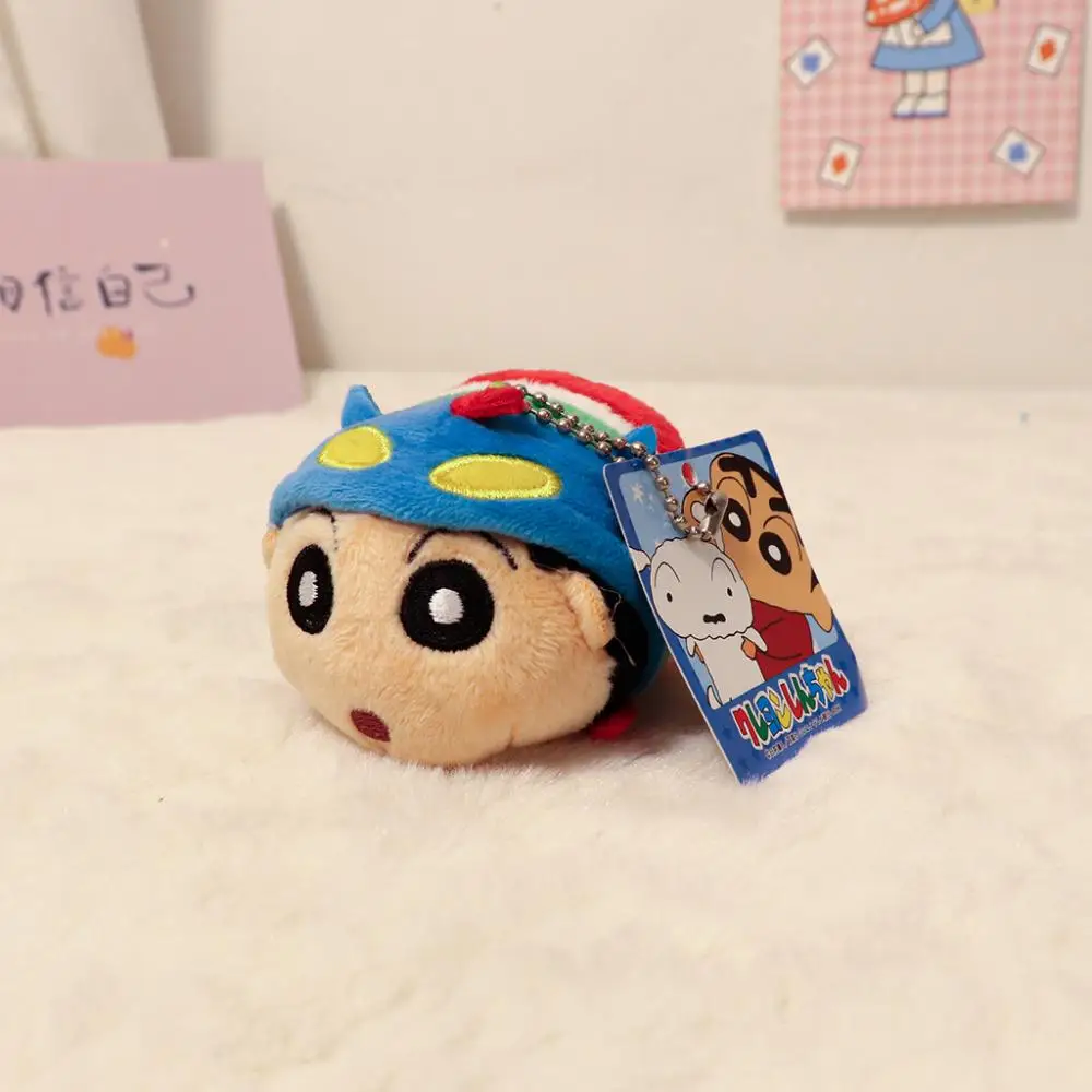 8 см Kawaii карандаш Шин-Чан аниме Jenga серия мультфильм плюшевая кукла сумка для