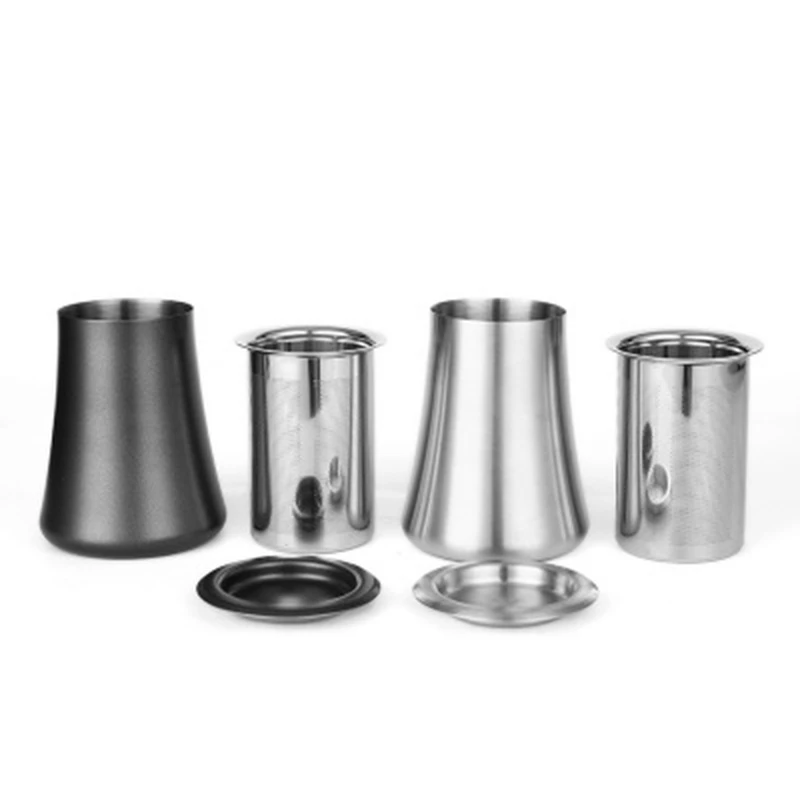 

3 In 1 Powder Sieve Coffee Flour Dustproof Flour Filter Cup Coffee Grinder Accessory Necessity DIY Tool 2-Piece Set
