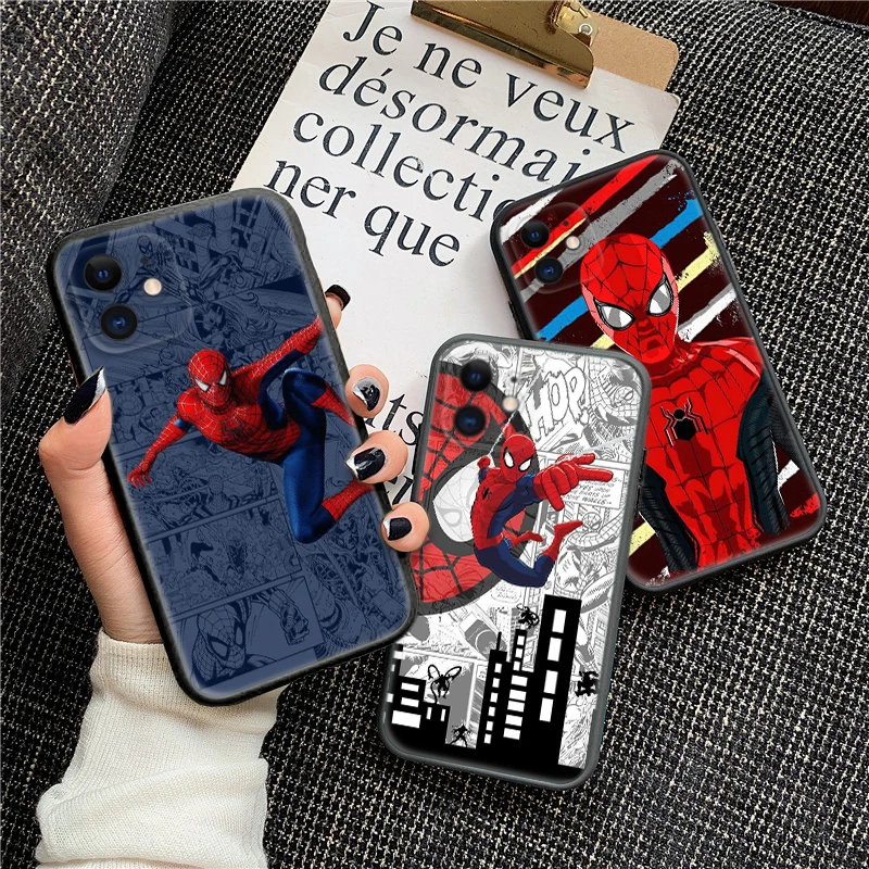 Мягкий чехол с мотивом Человек-паук для Samsung J2 Prime J4 Core J5 J6 Plus J7 Pro J8 S7 Edge S8 Note 8 9 10 Lite 20