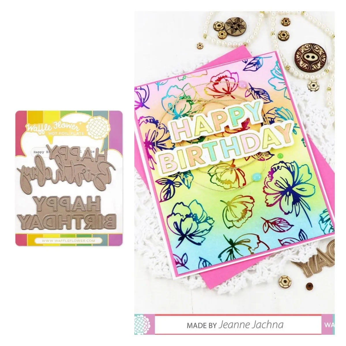 

Happy Birthday Hot Foil Plate Combo Scrapbook Diary Decoration Embossing Template Diy Greeting Card Handmade