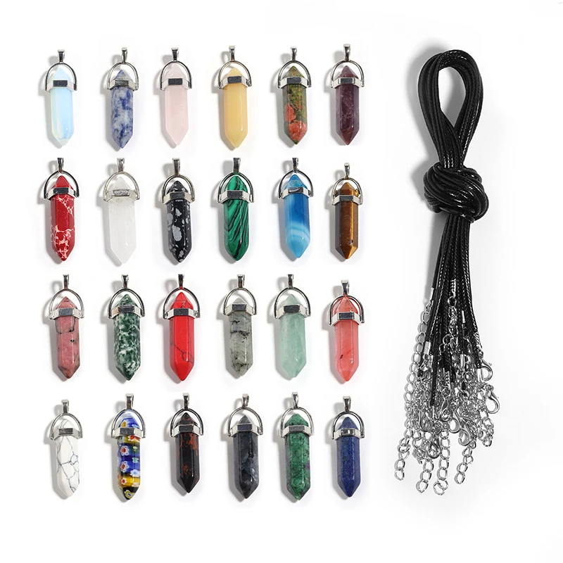 Цилиндрическая фотография, оригинальное ожерелье, Ляпис, опал, желтый тигровый глаз, фотография 42x8 мм