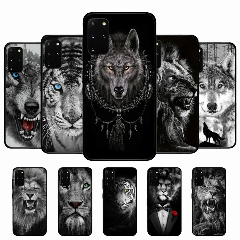 

Wolf Lion Animal Phone Case for Samsung S10 21 20 9 8 plus lite S20 UlTRA 7edge