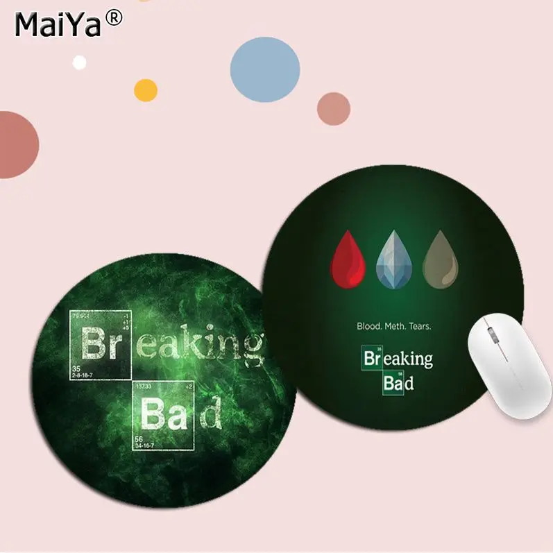 

Breaking Bad Non-slip Round Office Student Gaming Thickened Writing Pad Non-slip Cushion Mouse Pad Deskpad Home Decor