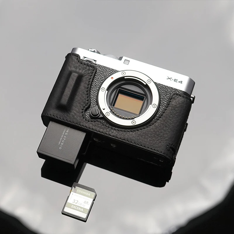 

Чехол для камеры из натуральной кожи с ручкой, полусумка, боди для камеры Fuji X-E4 XE4