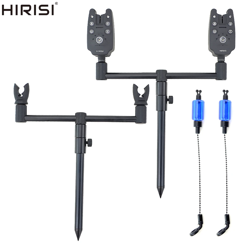 Hirisi Carp Fishing Tackle Set Fishing Bite Alarm and Fishing Swinger Rod Pod Support Bank Stick Fishing Accessories