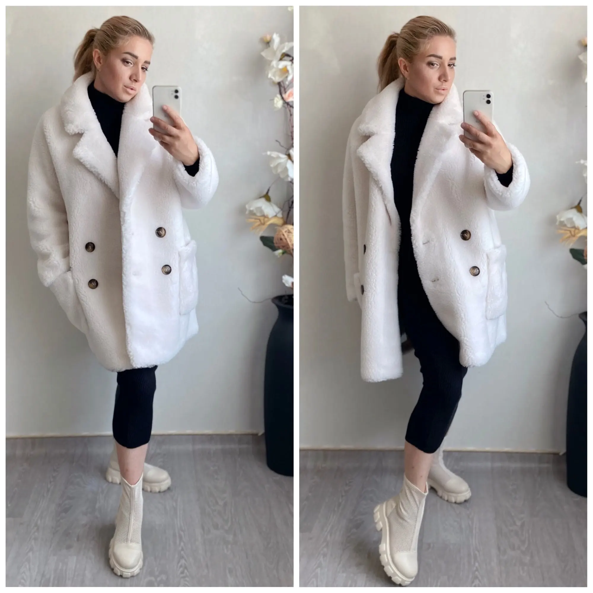 SAMGPILEE Sheep Shearling Coats Women Autumn 2022 Women's Winter Fur Coat Real Wool Female Trench Jackets Casaco Feminino XL