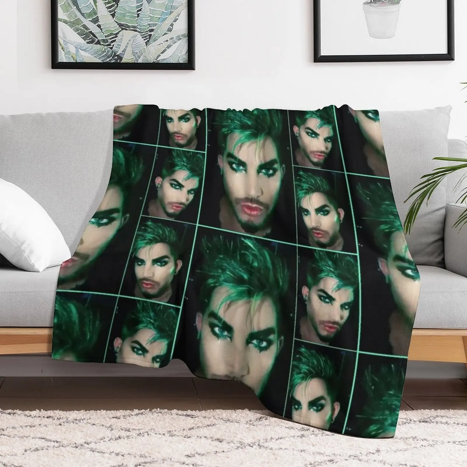 Великолепное зеленое одеяло Adam Lambert для детских меховых одеял