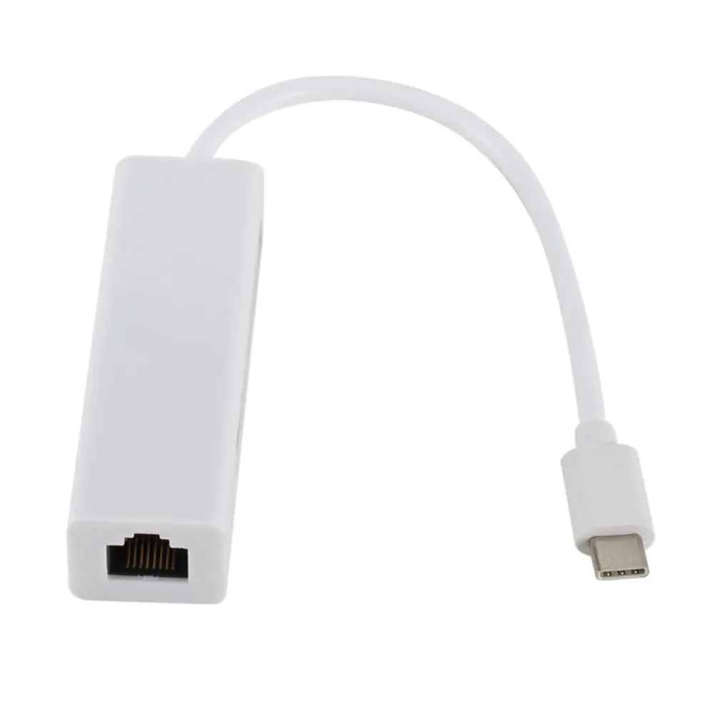 USB-C Ethernet Adapter 3 USB C Hub to Ethernet RJ45 Lan Adapter Network Card Gigabit Internet for Macbook Pro Type-c Cables