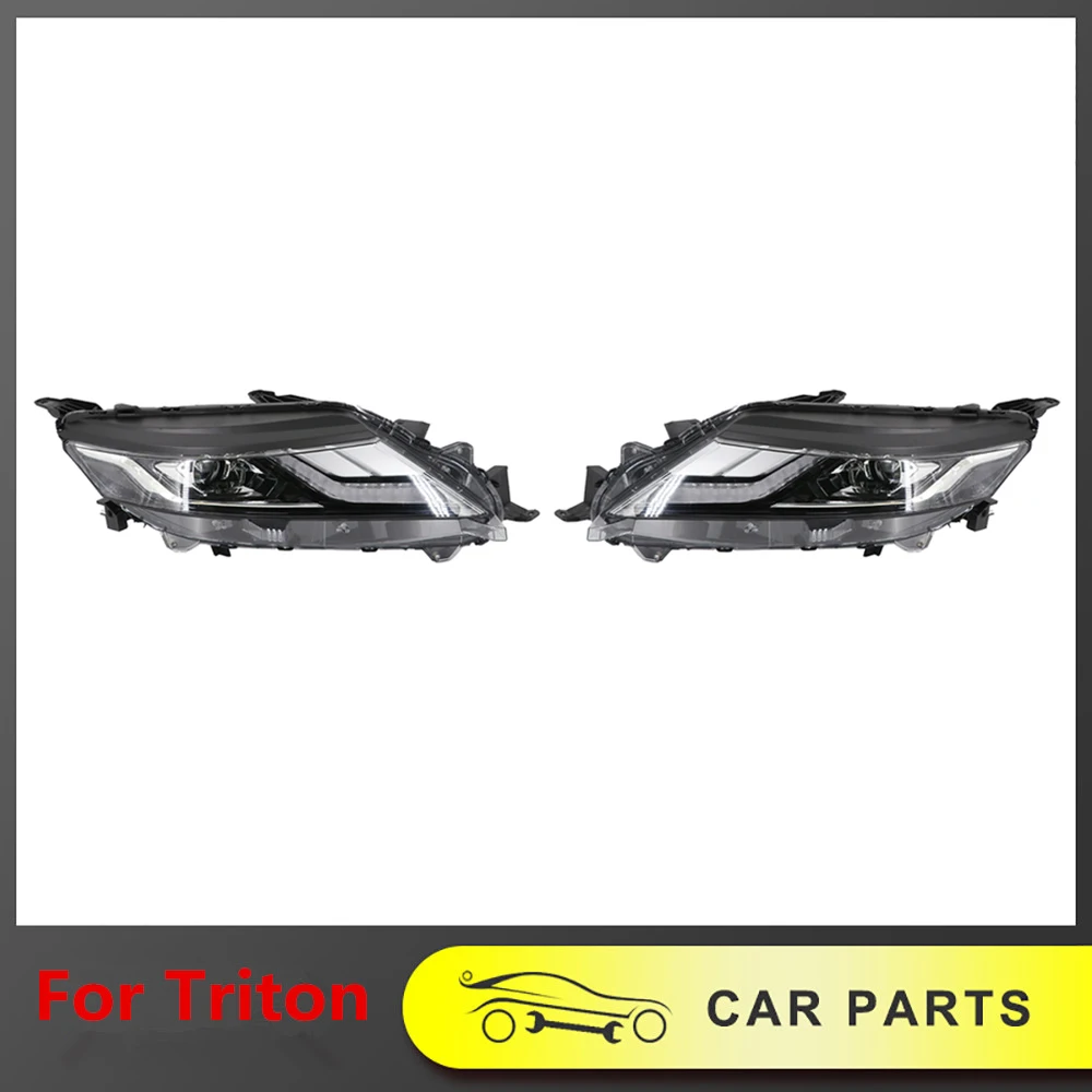 

1 Pair Llow-end To High Grade Headlamp With Sequential Indicator Turn Signal LED Headlight For Mitsubishi Triton L200 2019-2021