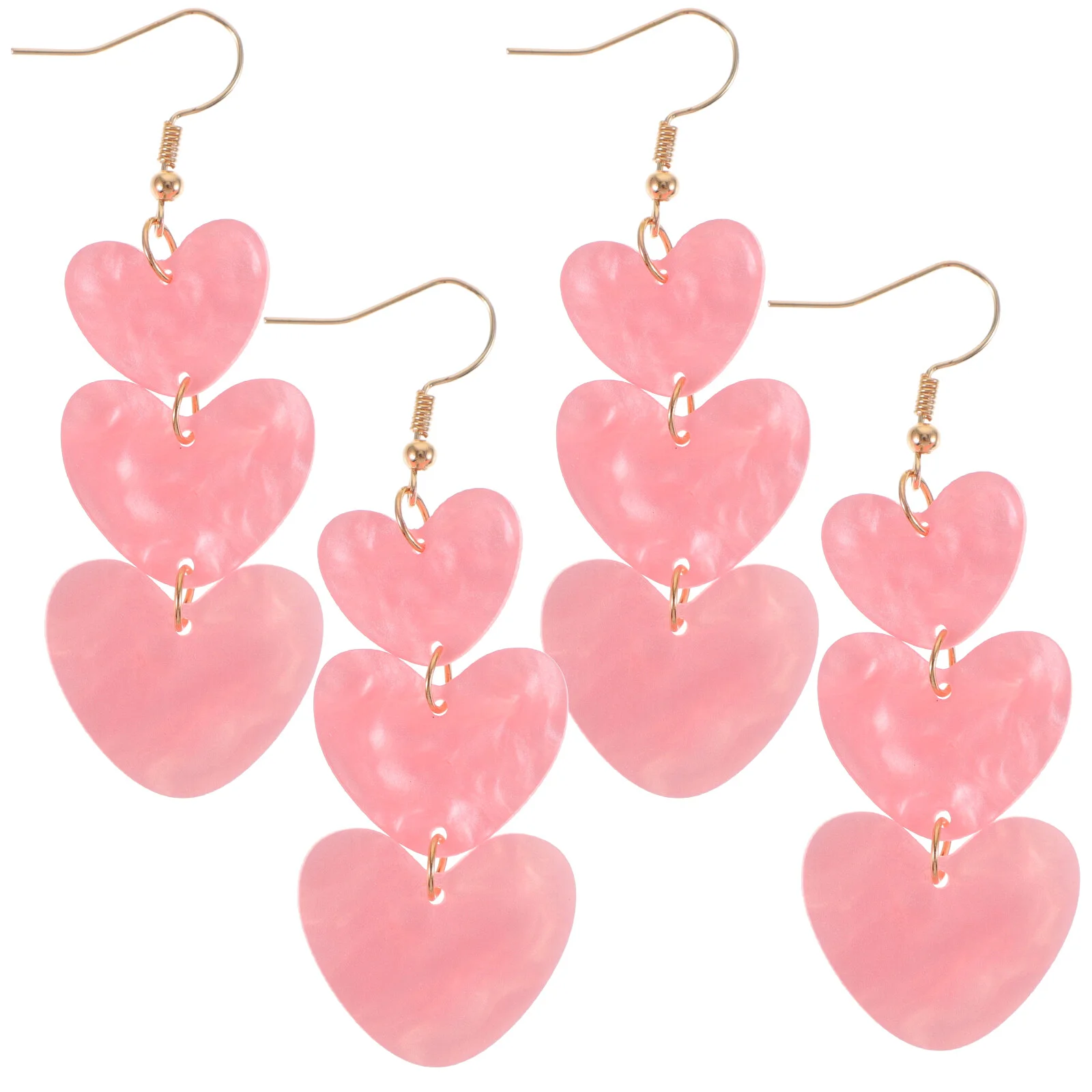 

Heart Earrings Dance Fun Women Valentine's Valentines Day Accessories Statement