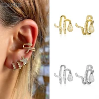 tiande silver color gold plated snake ear cuff earrings for women fake piercing clip earring 2022 fashion jewelry wholesale