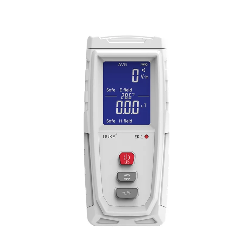 

Digital Electromagnetic Radiation Detector DUKA ER1 LCD Electric Magnetic Field EMF Meter 5Hz-3500MHz Frequency Tester Indicator