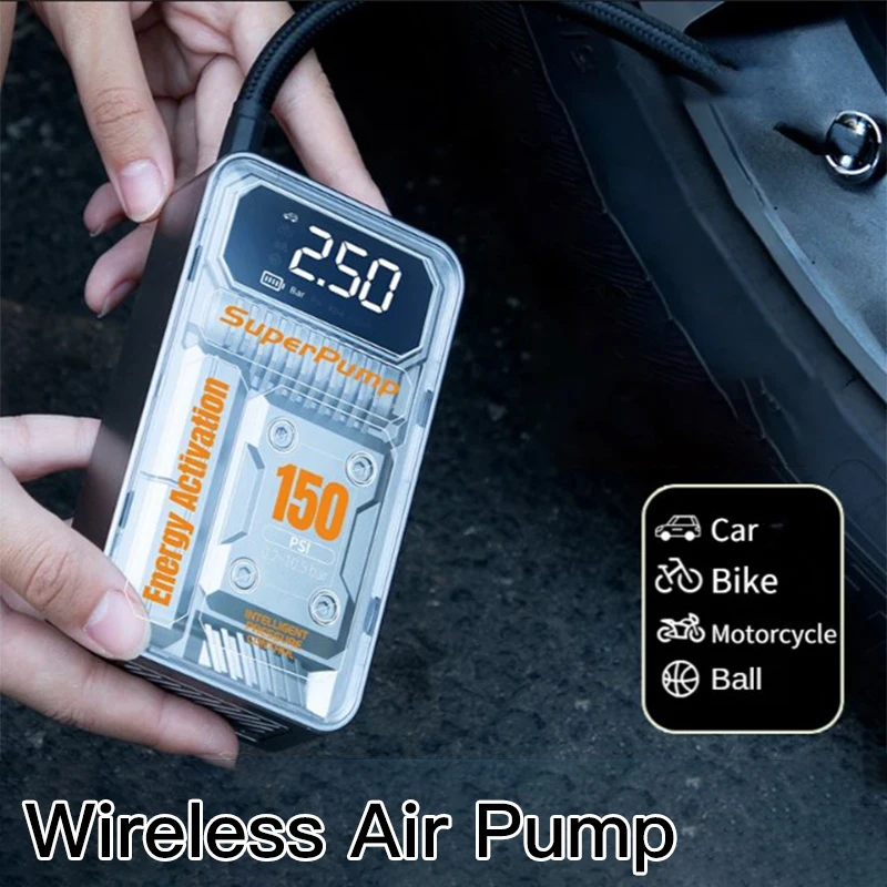 

Воздушный компрессор 12 В, воздушный насос для автомобиля, аналогичный электрическому мотоциклетному насосу для автомобилей, мотоциклов, велосипедов, беспроводной насос