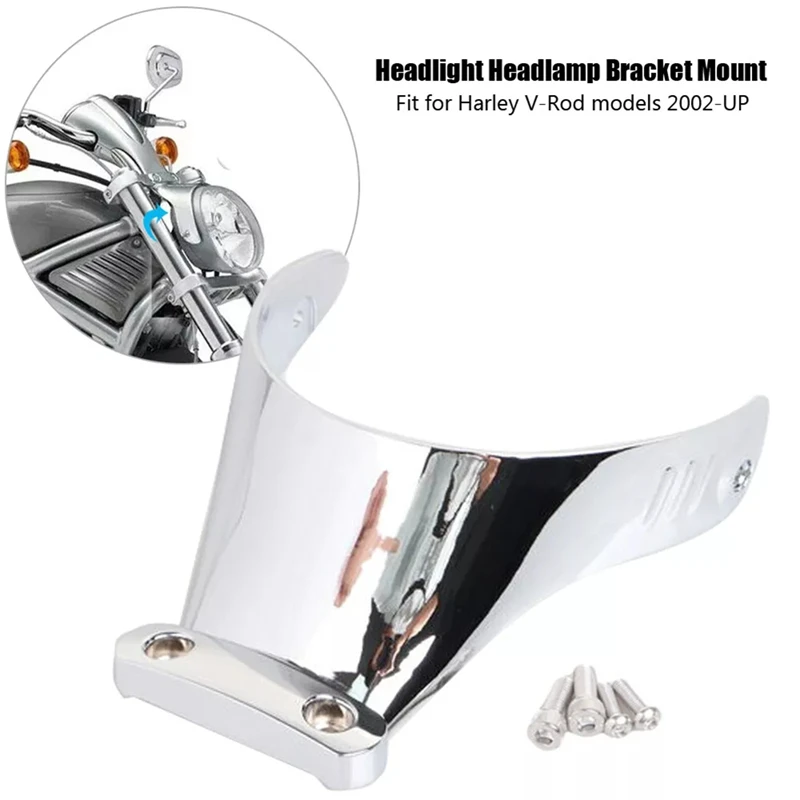 Хромированный кронштейн для фар подходящий V-Rod 2002-2017 Muscle VRSCF VRSCA