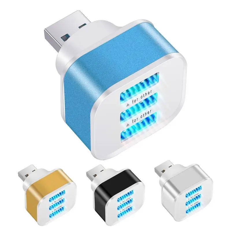 

USB Splitter For Laptop 3 Port USB Adapter Portable Accessory For Easy Transferring And Charging For Home RVs Travel Offices