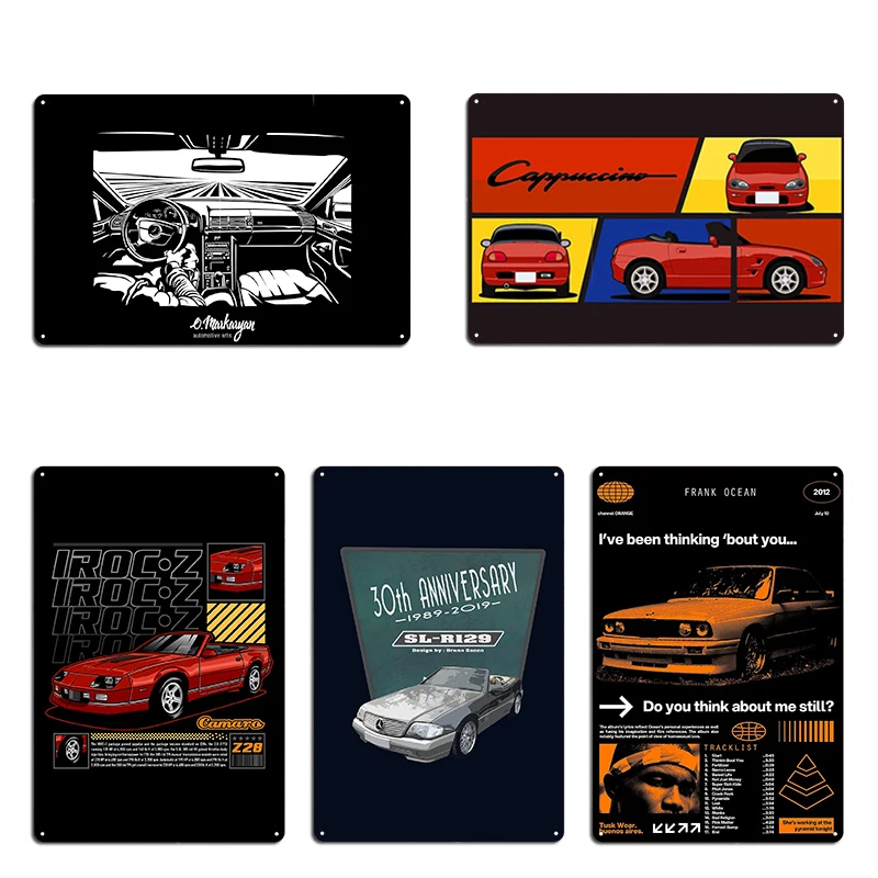 Металлическая вывеска Volkswagen Golf Mk3 Cabrio 30th ANNIVERSARY