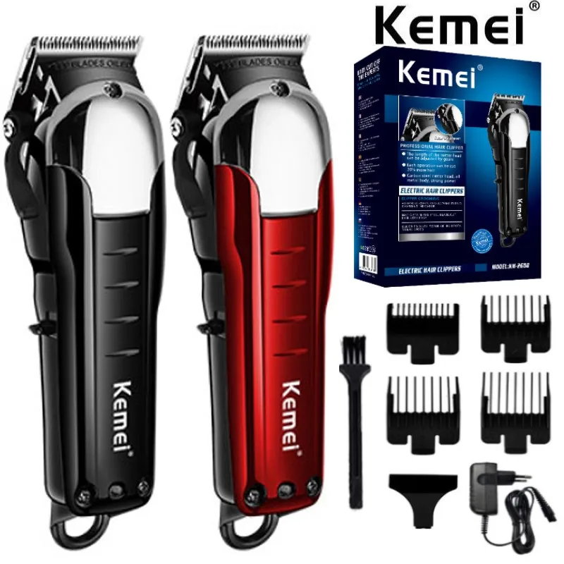 

Kemei 2608 Professional Cordless Hair Clipper Rechargeable Electric Men Trimmer Barber Powerful Fade Hair Cutting Machine Cutter