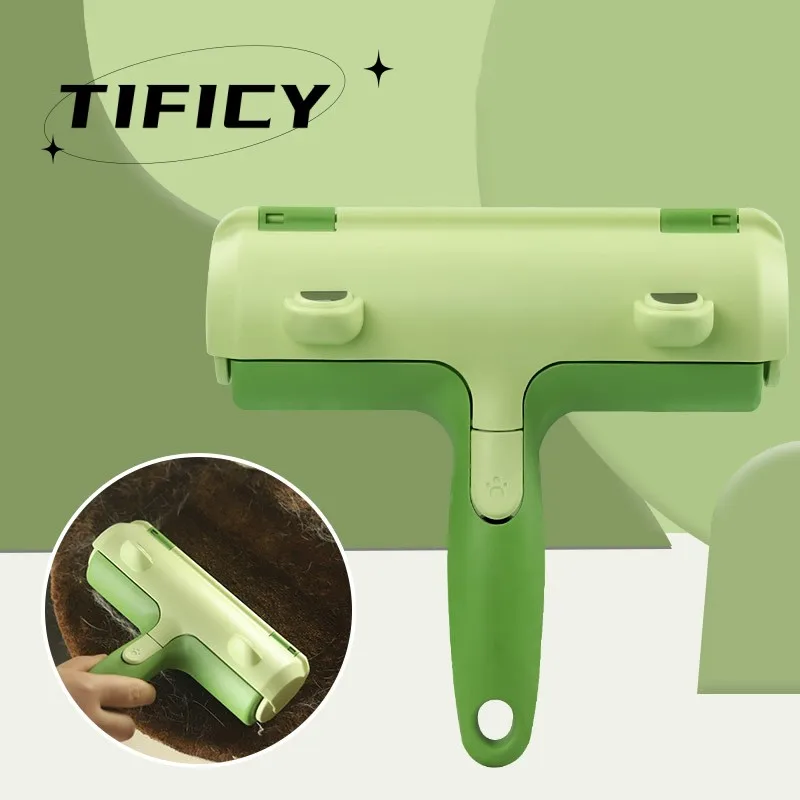 

NEW Pet Hair Remover Roller 2-Way Removing Dog Cat Hair From forniture Self-cleaning Lint Pet Hair Remover One Hand Operat