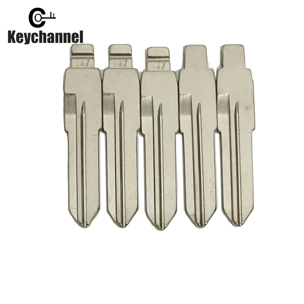 Keychannel 10 шт./лот KD ключ № 147 GT10 металлический пустой необработанный флип XHORSE