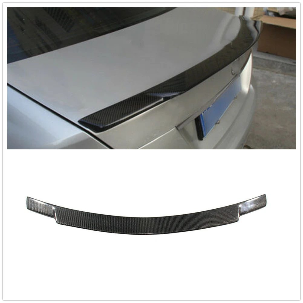 

For Mercedes Benz C Class W204 4 Door 2008-2014 Sedan C74 Style Rear Spoiler Wing Carbon Fiber Car Trunk Lid Lip Splitter Trim