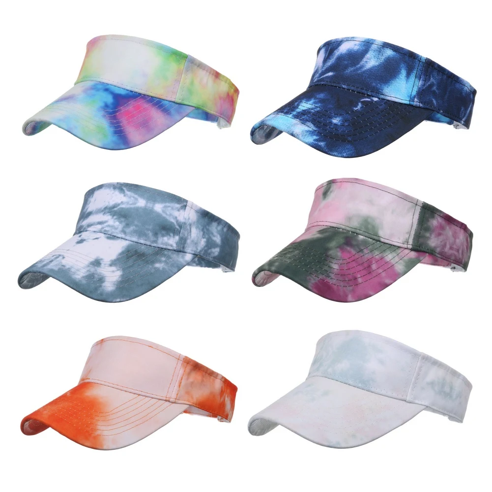

Spring Print Empty Top Hat Plum Red Empty Top Cap Fashion New Tie-dye