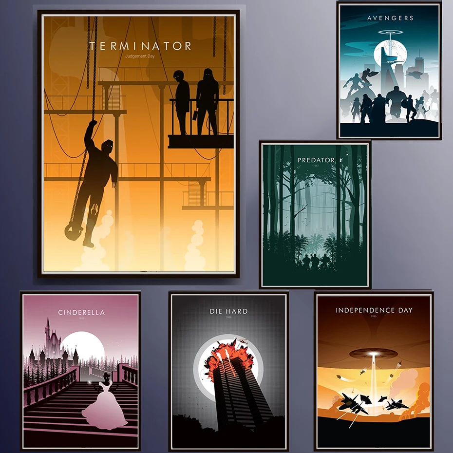 

Modern Movie Poster Cartoon Superhero Canvas Painting Print On The Wall Art Pictures Nordic Room Decoration HD Living Home Decor