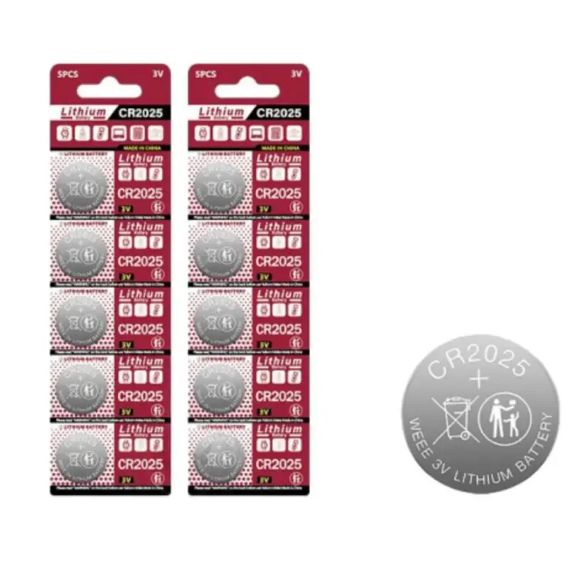 Кнопочный элемент высокой емкости CR2025 5/10 шт |