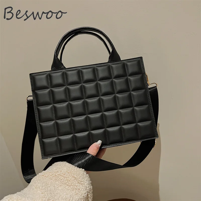 

Новинка 2022, женская сумка из искусственной кожи, модная женская сумка-тоут на плечо, сумки с ручками сверху, женская сумка через плечо, дизай...