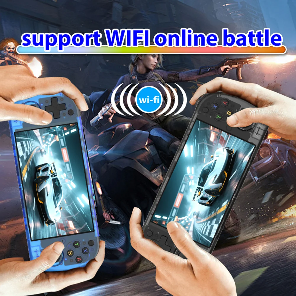 Портативная игровая консоль Reebolnic R50H с 5,1-дюймовым HD-экраном, ARKOS, WIFI, симулятором, поддержкой Open Linux и ретро-играми. (art.: 3920dd0fefe9e) - 3920dd0fefe9e