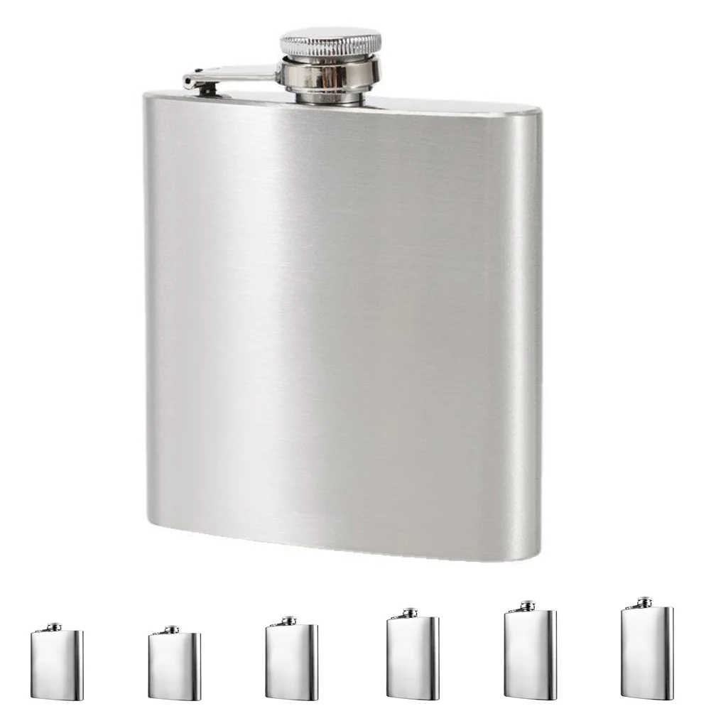 

1-18OZ Stainless Steel Hip Liquor Flask Wine Whiskey Alcohol Portable Pocket Wine Bottle Beer Gift Rum Flagon Kitchen Accessorie