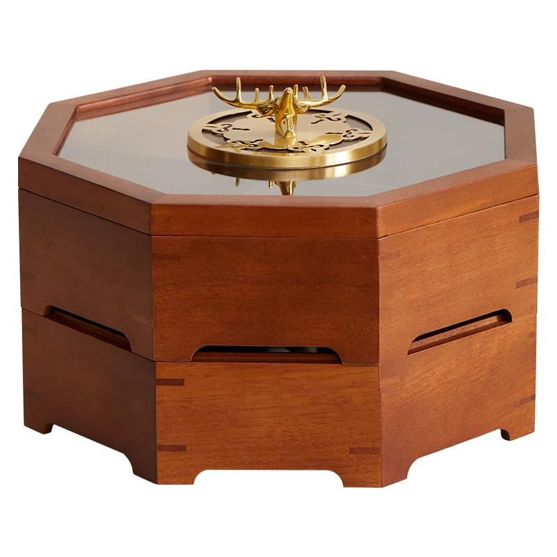 Wood Star Anise Dried Fruit Mixed Dry Nuts Box Tray Holder Packaging Candy Box Wooden Snack Gift Packaging Box
