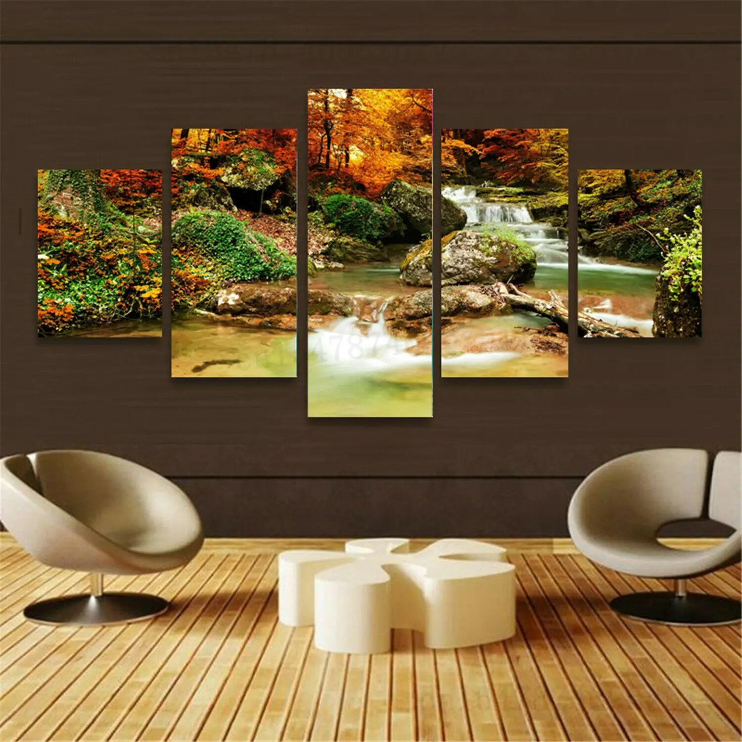 

Картины с изображением водопада Home Decor постеры с животными HD печать на стене искусство холст Декор для комнаты картины плакат без рамки 5 штук