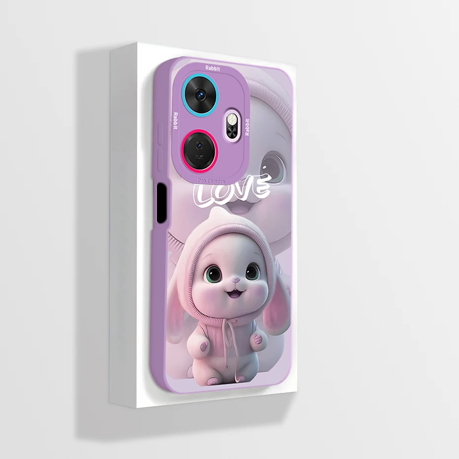 Для Itel P55 Plus 4G чехол Lovely Pretty Panda Flower Square Liquid Silicone Phone Cover For ItelP55 P663LN Чехлы бамперы