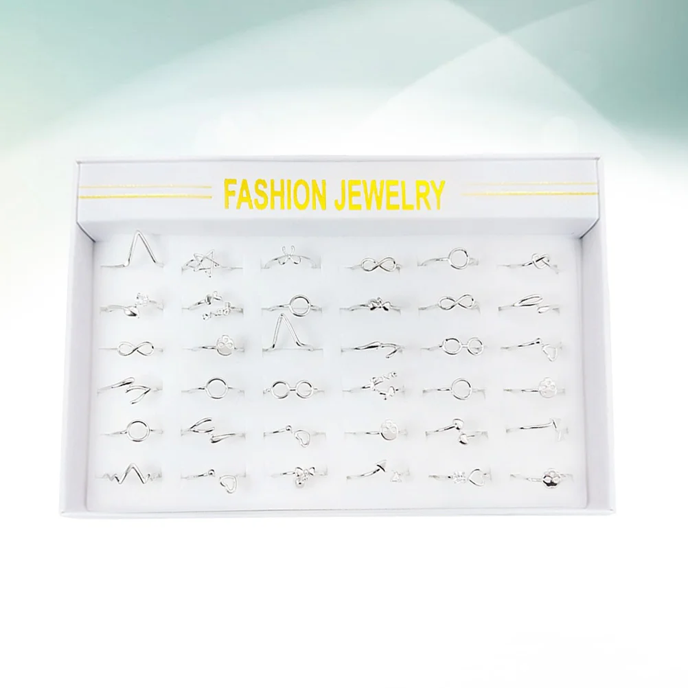 

1 Box Open Rings Fashion Womens Rings Accessories Chic Adornment for