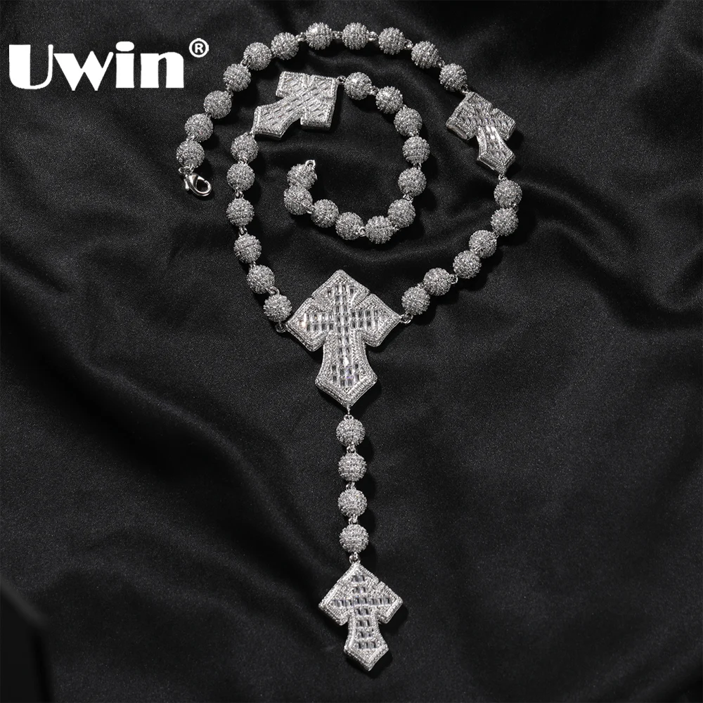 Женское Ожерелье-цепочка UWIN ожерелье со сверкающими бусинами и кулоном в виде